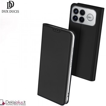 Dux Ducis Skin Pro dirbtinės odos dėklas - juodas (Xiaomi Poco F8 Ultra)